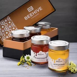 High White Round Glass Jar with Bamboo Lid 200ml Capacity Label Included for Food Packaging (Jam Jelly Sauces)