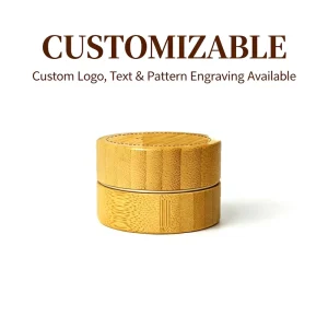 High end Bamboo Wooden Aluminum Box Liner Cream Bottle Eye Cream Sub Box Small Aluminum Can Cosmetic Packaging Industrial Use
