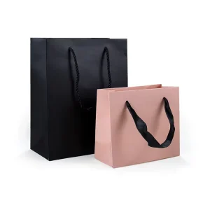 High quality Custom Paper Bag Recycled Shopping Bags Gift Paper Bags with Business Name for Jewelry Packaging with Handle