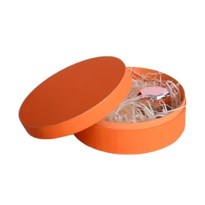 High quality Specialty Paper Custom Velvet Round Boxes Luxury Empty Flower Gift Recyclable Greaseproof Wood Pulp Offset Printed