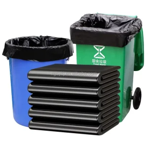 Household High Quality Plastic Flat Mouth Big Duty Black Trash Bag Contractor Durable and Available for