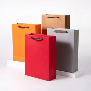 ISO Certified Luxury Tote Paper Shopping Bag 100% Recyclable Eco Friendly Heavy Duty Packaging Bag for Gifts