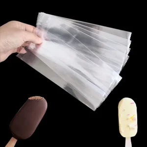 In Stock Clear Transparent Back Sealing DIY Ice Lolly Food Poly Plastic Packaging Popsicle Bags