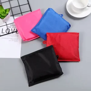 In stock oversized extra thick environmentally friendly folding shopping bag supermarket reusable shopping bags