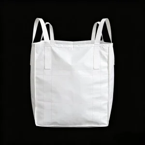 Industrial Grade FIBC Bulk Bag 1 Ton Large Opening Flat Bottom Heavy Duty Jumbo Bag Breathable 5:1 Safety Factor