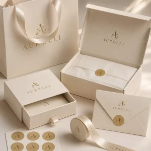 Jewelry Brand Distributor Sourcing Custom Luxury Packaging Set with Satin Ribbon Rigid Gift Box
