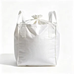 Jiuru 1Ton Full Flat Bottom PP FIBC Jumbo Bag with Cross Corner Loop 5 1 Safety Factor for Building Material Cement Bulk Packing