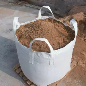 Jiuru 500kg 1000kg 1500kg 1 Ton 2 Tons Breathable PP Jumbo Flat Bottom FIBC Big Bags Side Seam Loop 5 1 Safety Factor for