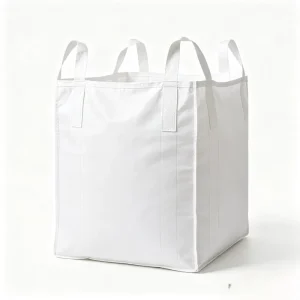 Jiuru Durable PP FIBC Jumbo Bag Flat Bottom Cross Corner Loop Top Full Open Safety Factor 5 1 for Building Material Cement