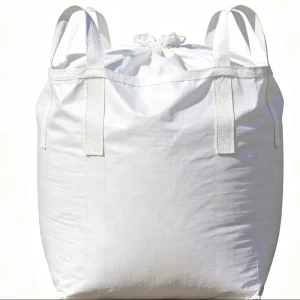 Jumbo Bag 1000kg PP Material FIBC Bulk Bag with Open Duffel Mouth Flat Bottom for Fertilizer Feed Pellet Packaging