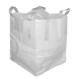 Jumbo FIBC Bag 90x90x100cm 1500KG Capacity Flat Bottom Chemical Resistant Sand Building