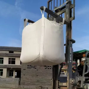 Jumbo FIBC Bulk Bag Breathable 1 Ton Load Bearing PP Material Side Seam Loop Flat Bottom Top Full Open Storage 1500kg Loading
