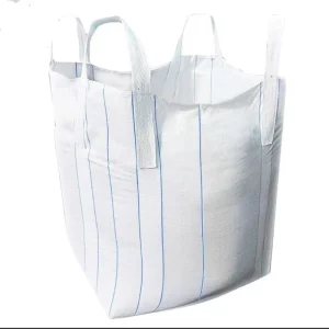 Jumbo FIBC Ton Bags Durable PP Material Flat Bottom 1000kg Capacity Mining & Cement Powder Construction Cargo