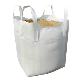 Jumbo FIBC Ton Bags Durable PP Material Flat Bottom 1000kg Capacity for Mining Cement Powder Construction Cargo