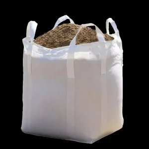 Jumbo PP Woven FIBC Ton Bag Breathable Flat Bottom 1500kg Recyclable Heat Seal Agriculture Cement Sand Feed Packaging