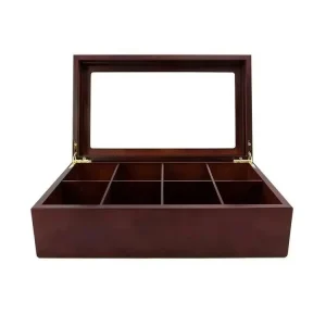 KSA Jeddah Season Bamboo Tea Box 12 compartment Wooden Tea Set in Box Wood Tea Box