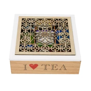 KSA Jeddah Season International Eco Friendly MDF Bamboo Wood Laser Engraved Storage Tea Box