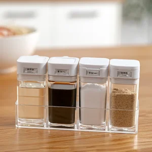 Kitchen Seasoning Storage Bottle Combination Set Simple Plastic Oil Storage Bottle