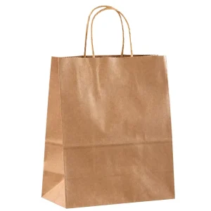 Kraft Paper Bag Commercial Long Handle Handheld Paper Bags OEM & ODM Supported