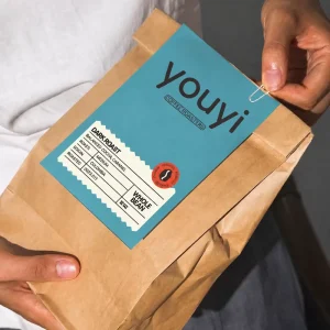 Kraft Paper Bag with Valve and Zipper 250g 500g 1kg Custom Flexible Packaging Bag Flat Bottom Coffee Bag MOQ 500pcs