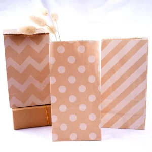 Kraft Paper Bags a Variety of Styles Fold Top Seal Sturdy Cookies Snack Gift Jewelry Packaging Paper Bag