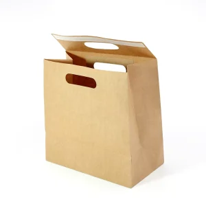 Kraft Paper Envelope Bag with Bottom Gusset and Handle Supports Flexible Shipping for Bookstores and Online Retailers
