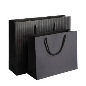 Kraft Paper Grocery Carry Bags Promotional Printed Birthday and Christmas Shopping Gift Bags for Use with Fur