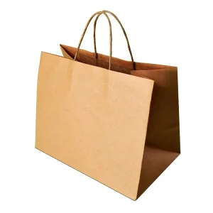 Kraft Paper Shopping Bags With Custom Logo and Handle