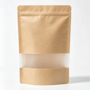 Kraft Paper Visible Packaging Bag Stand up Pouch with Zipper Lock for Food Snack Etc