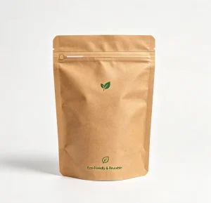 Kraft Paper Zip Lock Doypack Bag Moisture Proof Stand up Pouch for Food Packaging Food Grade