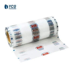 LDPE Plastic Film Roll Heat Seal Handle Printed Wrapper for Water Sachet Packing Drinking Water Pouches