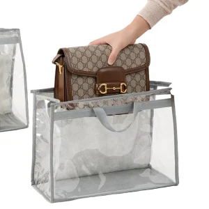 Ladies Fashion Portable Non woven Transparent Moisture proof National Wind Wardrobe Hanging Storage Dust Bag
