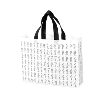 Laminated Non Woven Shopping Bag Waterproof Reusable Grocery Bag with Custom Logo for Retail