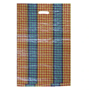 Laminated PP Woven Polypropylene Shopping Bag with D Cut Handle for Supermarket Plastic Packaging Grocery