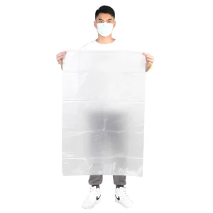 Large Capacity Kitchen Trash Bag White Plastic Draw String Bin Household Garbage Bag