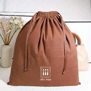 Large Cotton Linen Drawstring Bags Pouch Custom Dustproof Gift Packaging Dust Bag for Cosmetic Towel Toiletries Shoes Clothing