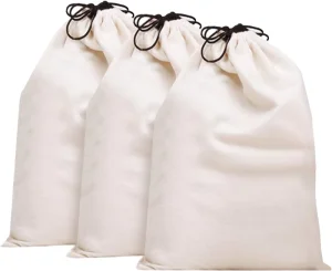 Large Drawstring Laundry Bag Breathable Dust-Proof Storage for Boots Coats Dirty Clothes With Custom Pattern