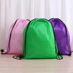 Large Eco Friendly Reusable Drawstring Bag and Nylon Printed Non Woven Fabric Dust and Storage Solution