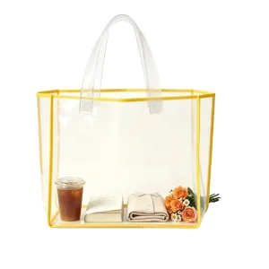 Large Size Plastic Waterproof Tote Bag Grocery Market Shopping Bag