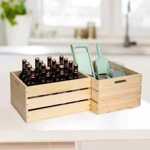 Large Square Carved Bamboo Boxes for Office Organization Eco-Friendly Unfinished Storage Containers