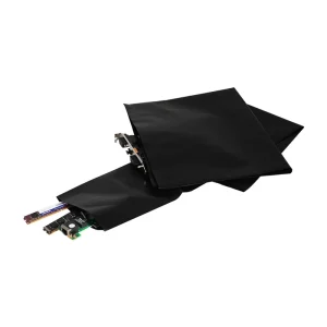 Light-proof Dustproof Thickened Black Conductive LDPE Flat Bottom Bag ESD Protection for Earphone and Photographic Equipment
