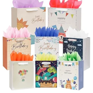 Lightweight Biodegradable White Cardboard Paper Bag with Customizable Size Color for Easy Carrying Gift Handout Daily Packaging