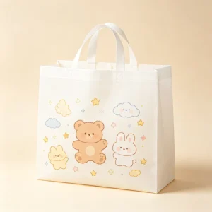 Lightweight Non Woven Shopping Bag Custom Size Brand Logo Printed