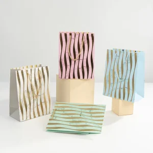 Lipack Custom Reusable Paper Bags Gift Shopping Packaging for Clothing Boutique Retail with Handles
