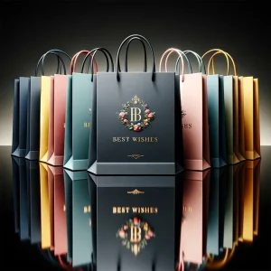 Lipack Sac Papier Personnalisable Price Customized Cardboard Sales Bags Custom logo Gift Bags Custom for Business