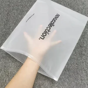 Logo Frosted Zipper Packing Plastic Poly Bag Custom Ziplock Packaging Bags for Clothing