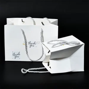 Logo Luxury Paper Shopping Bags Printed Gift Packaging Bags for Clothing Boutique Retail Brands and Small Businesses
