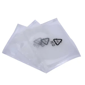 Logo Printed Antistatic Moisture Proof Heat Seal Zipper Top Vacuum PE ESD Packaging Plastic Bag for Socks & Shoes