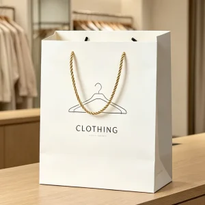 Low MOQ Custom Printed Luxury Paper Bags High End Boutique Retail Shopping Bags Manufacturer China Price