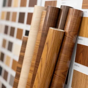 Low MOQ Factory Price Self Adhesive Wallpaper Wall Paper Furniture Sticker Vinyl Wood Grain PVC Film for Interior Deco